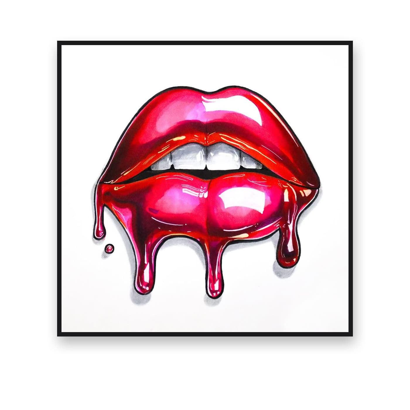 Unspoken — Alcohol ink on paper by Rushika Garg
